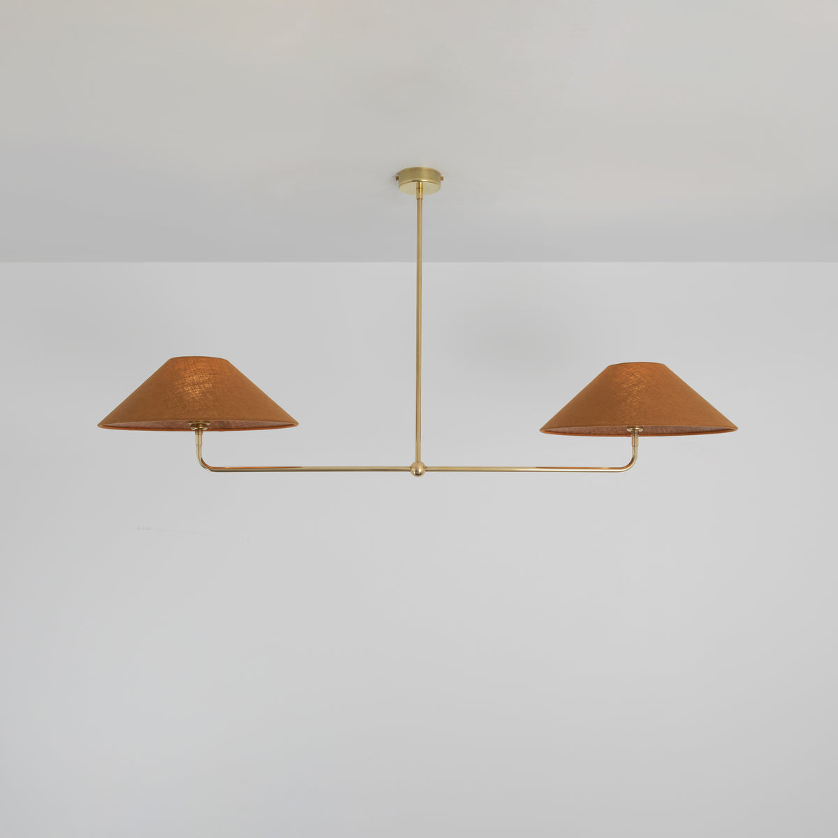 T-Bar Chandelier - Wide Angle Linen