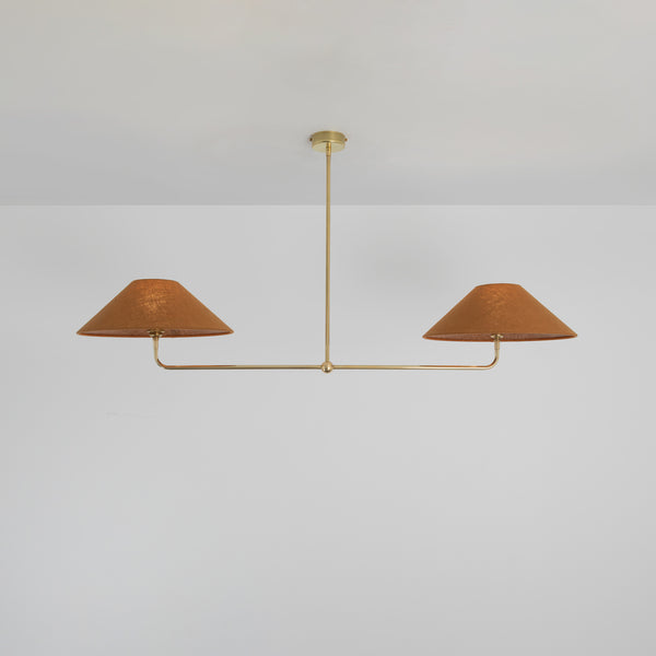 T-Bar Chandelier - Wide Angle Linen