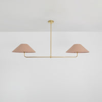 T-Bar Chandelier - Wide Angle Linen