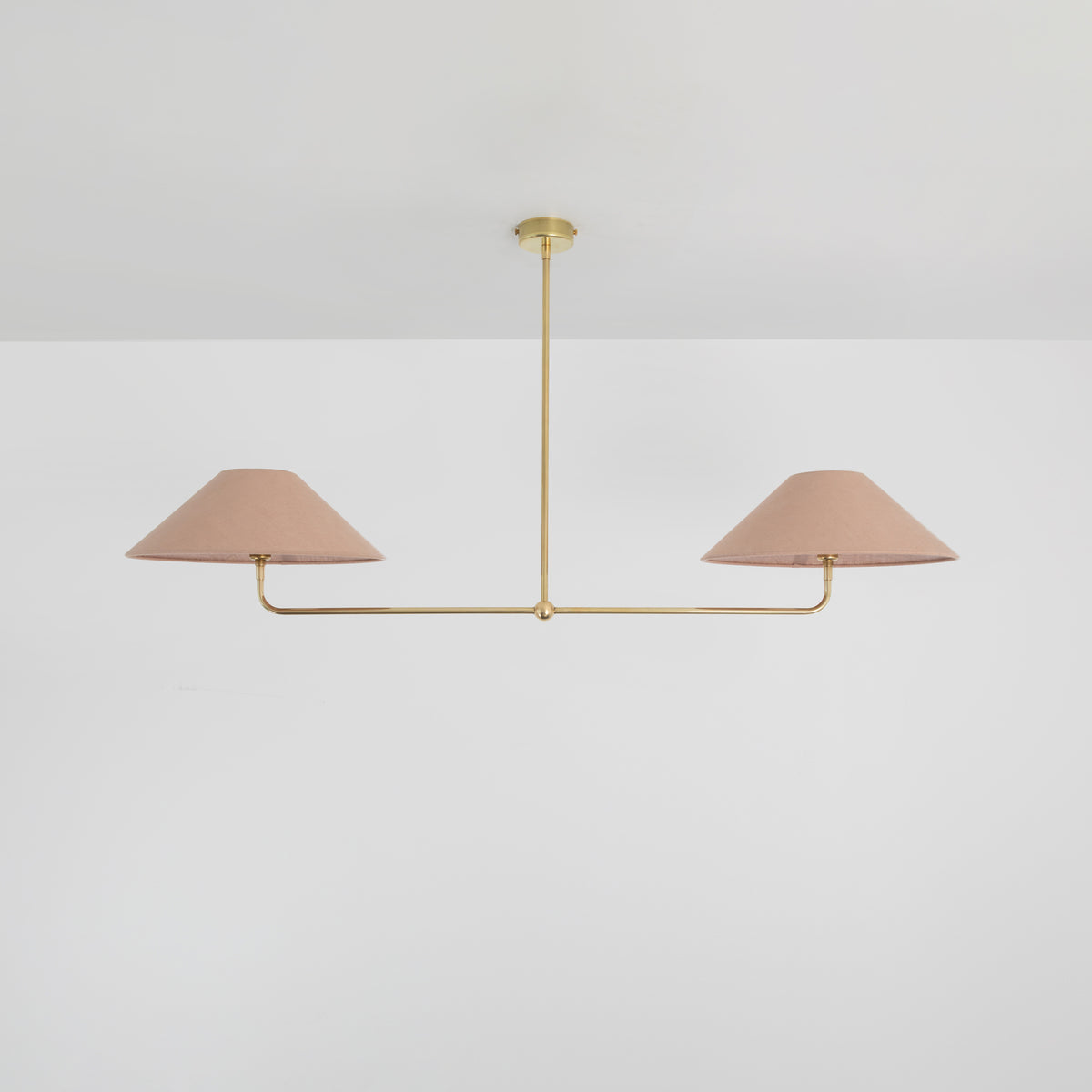 T-Bar Chandelier - Wide Angle Linen