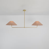 T-Bar Chandelier - Wide Angle Linen