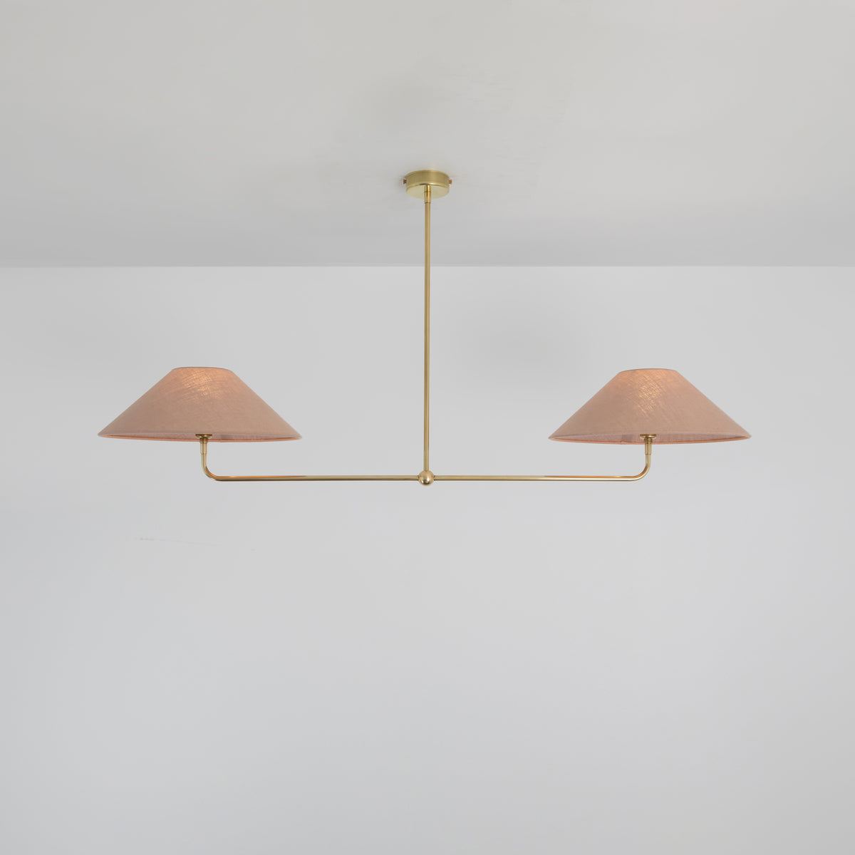 T-Bar Chandelier - Wide Angle Linen
