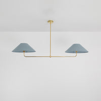 T-Bar Chandelier - Wide Angle Linen