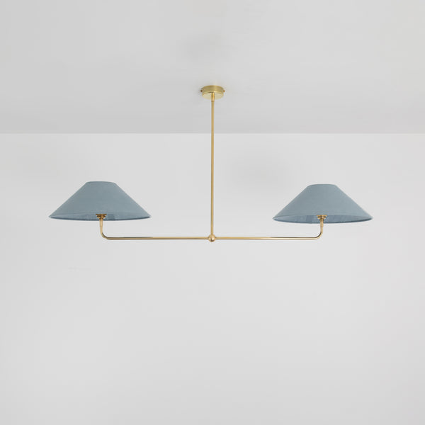 T-Bar Chandelier - Wide Angle Linen