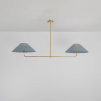 T-Bar Chandelier - Wide Angle Linen