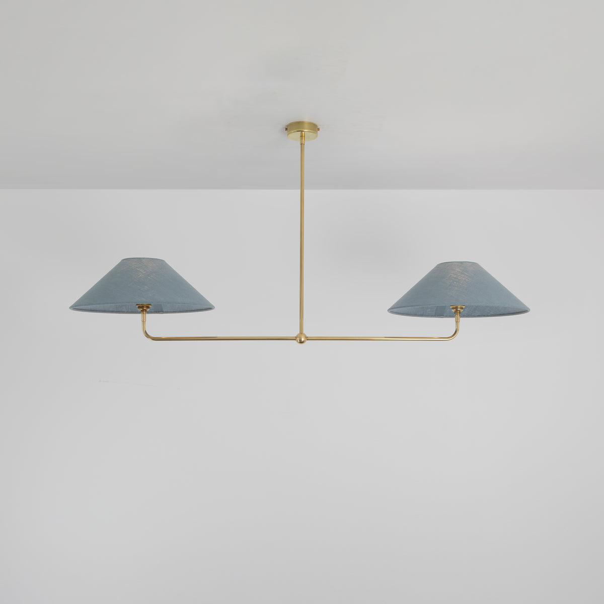 T-Bar Chandelier - Wide Angle Linen