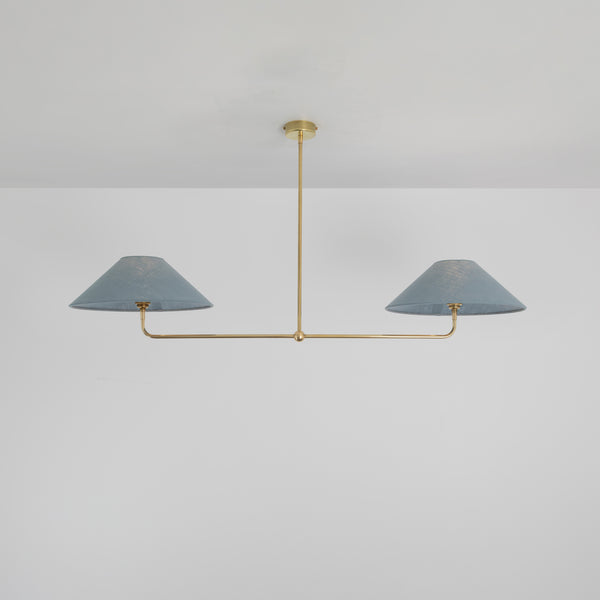 T-Bar Chandelier - Wide Angle Linen