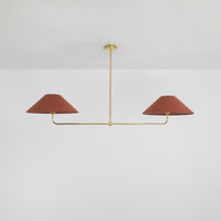 T-Bar Chandelier - Wide Angle Linen