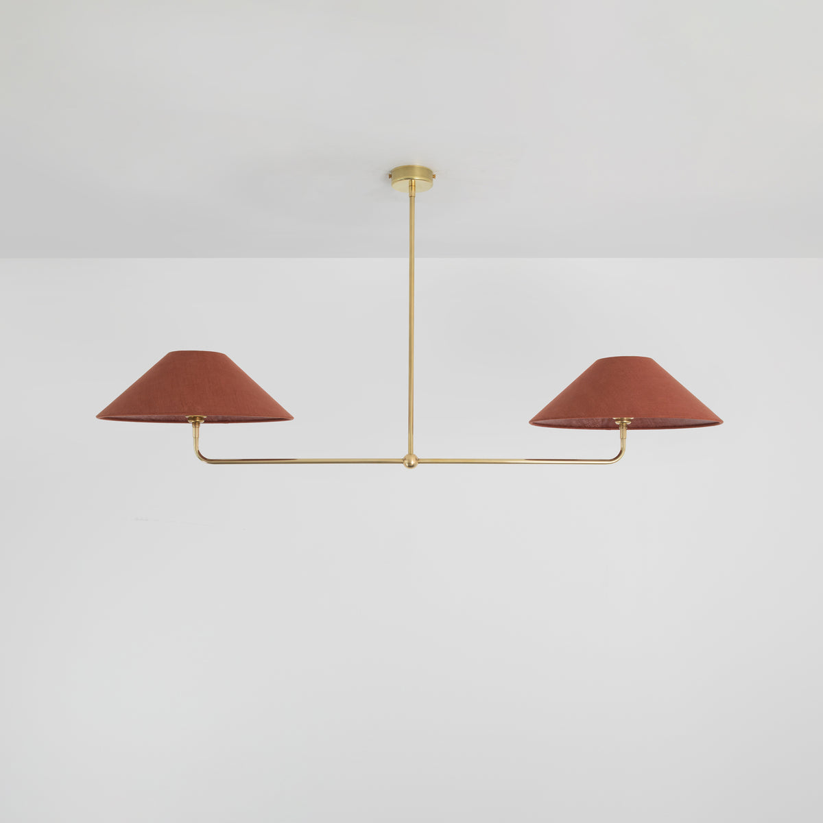 T-Bar Chandelier - Wide Angle Linen