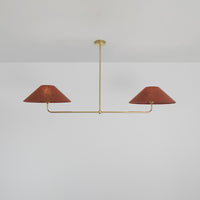 T-Bar Chandelier - Wide Angle Linen