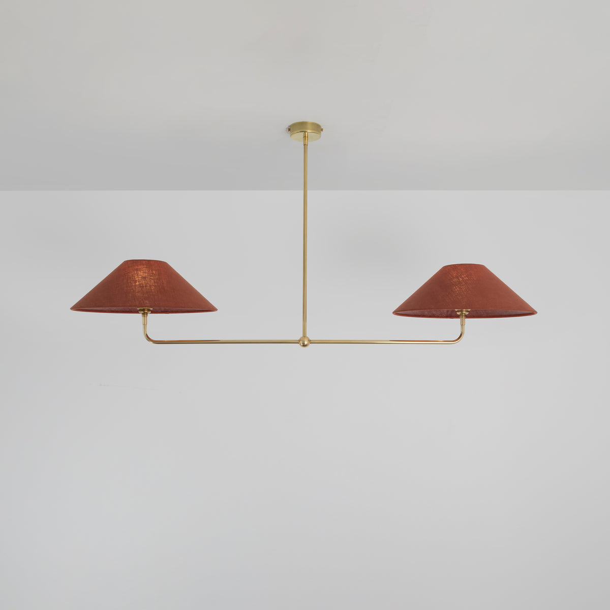 T-Bar Chandelier - Wide Angle Linen