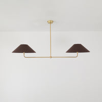 T-Bar Chandelier - Wide Angle Linen