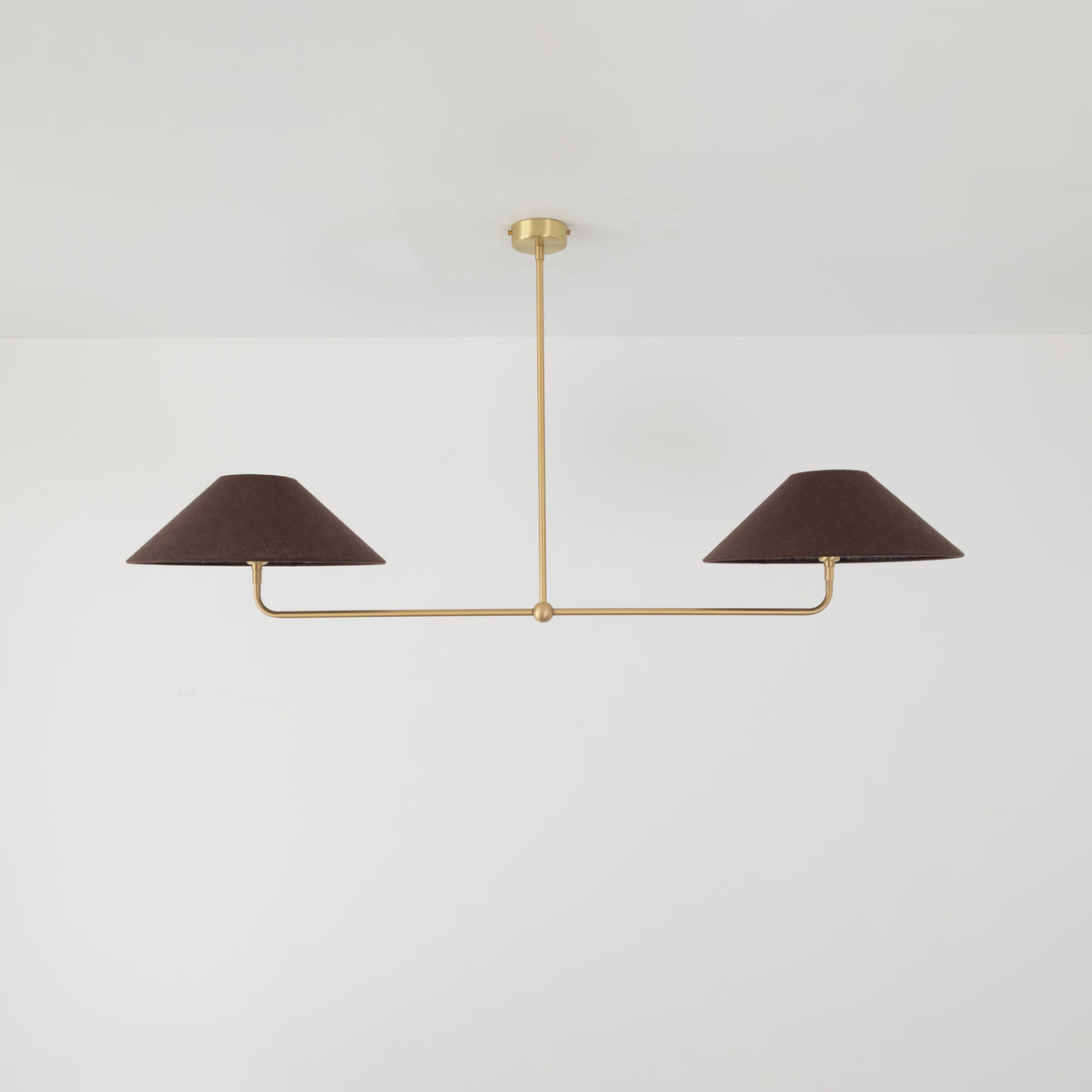 T-Bar Chandelier - Wide Angle Linen