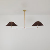 T-Bar Chandelier - Wide Angle Linen