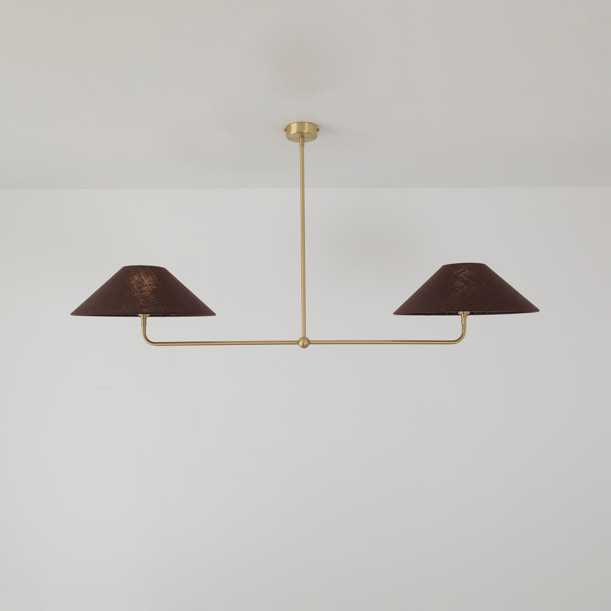 T-Bar Chandelier - Wide Angle Linen