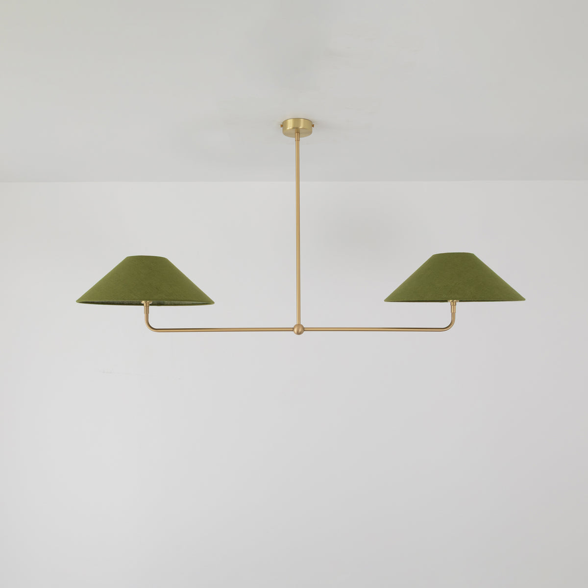 T-Bar Chandelier - Wide Angle Linen