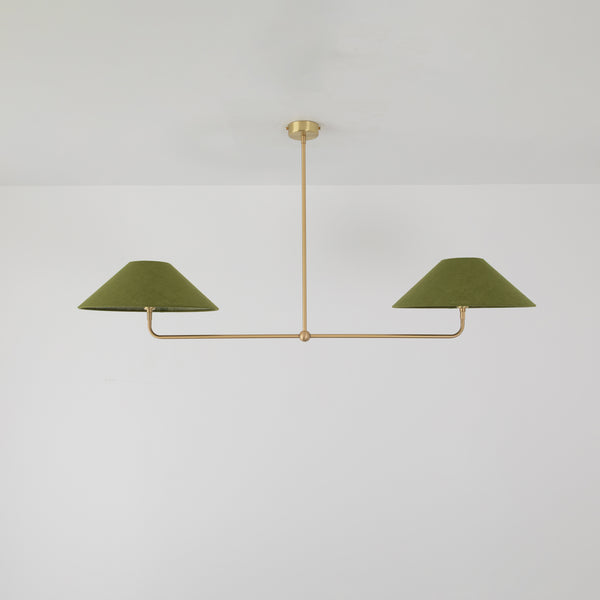 T-Bar Chandelier - Wide Angle Linen