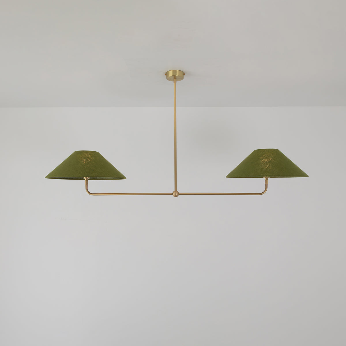 T-Bar Chandelier - Wide Angle Linen