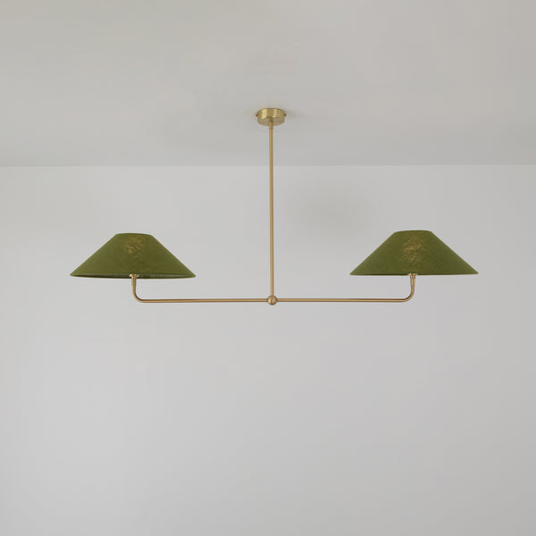 T-Bar Chandelier - Wide Angle Linen