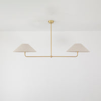 T-Bar Chandelier - Wide Angle Linen