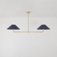 T-Bar Chandelier - Wide Angle Linen