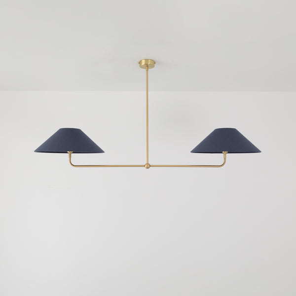 T-Bar Chandelier - Wide Angle Linen