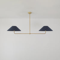 T-Bar Chandelier - Wide Angle Linen