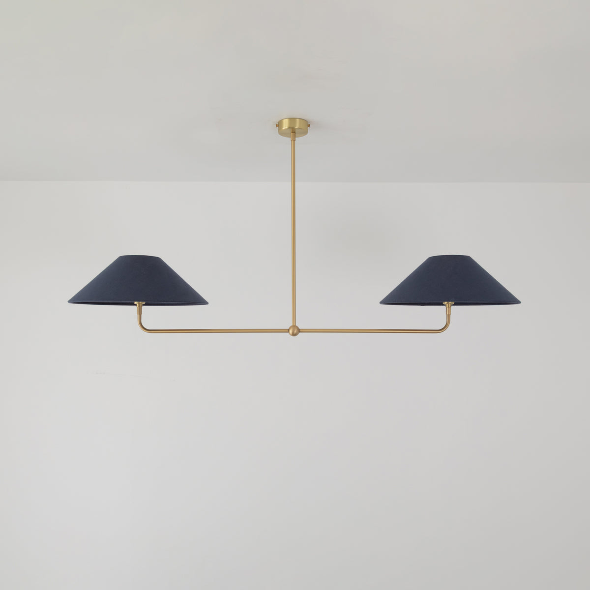 T-Bar Chandelier - Wide Angle Linen
