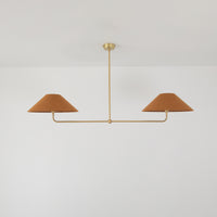 T-Bar Chandelier - Wide Angle Linen