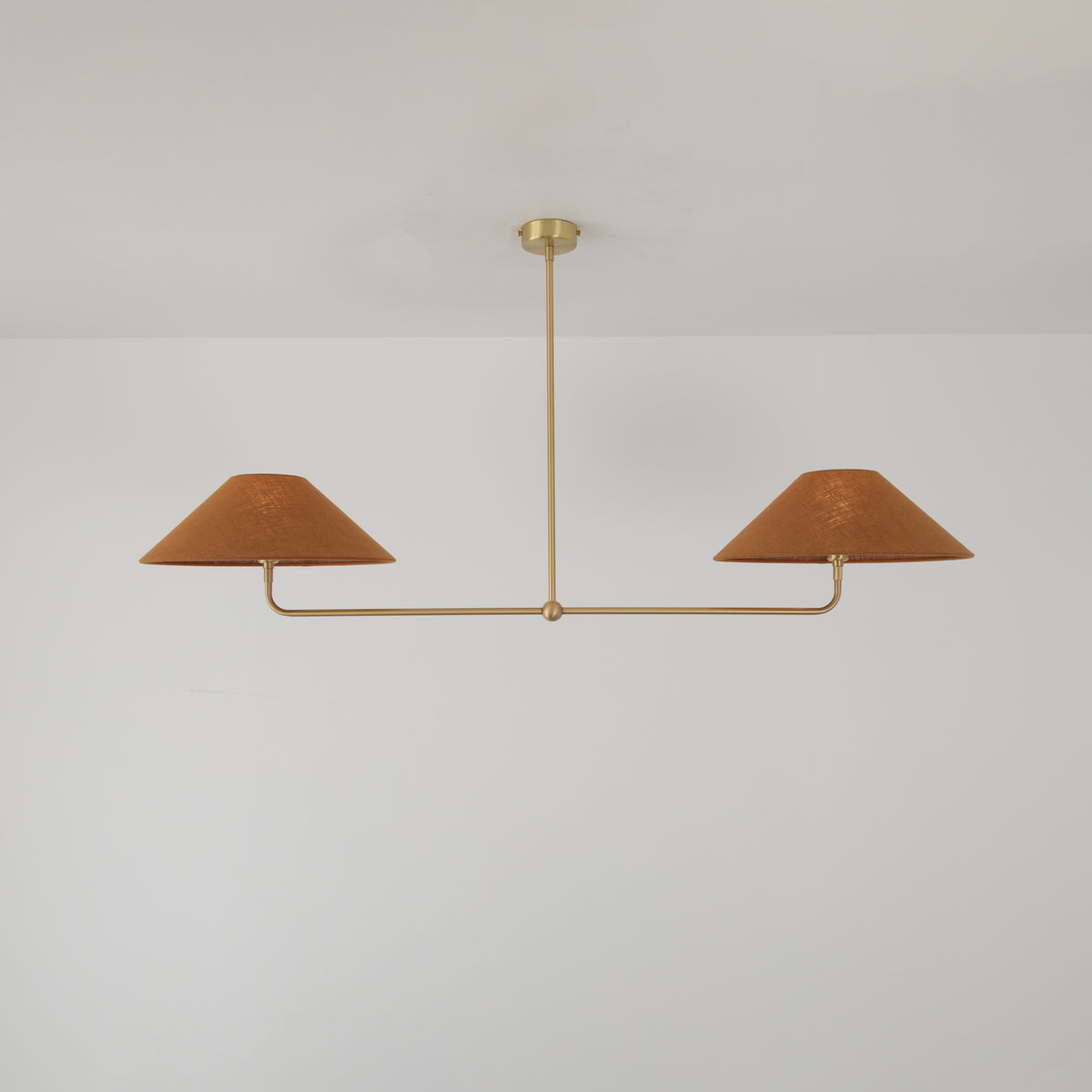 T-Bar Chandelier - Wide Angle Linen
