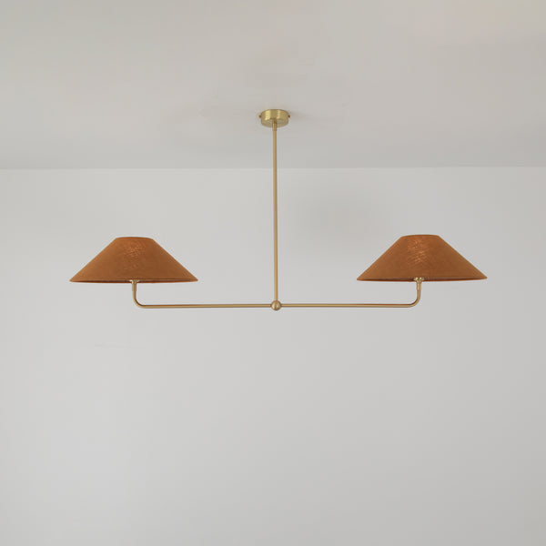 T-Bar Chandelier - Wide Angle Linen