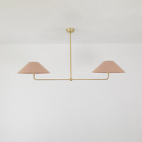 T-Bar Chandelier - Wide Angle Linen
