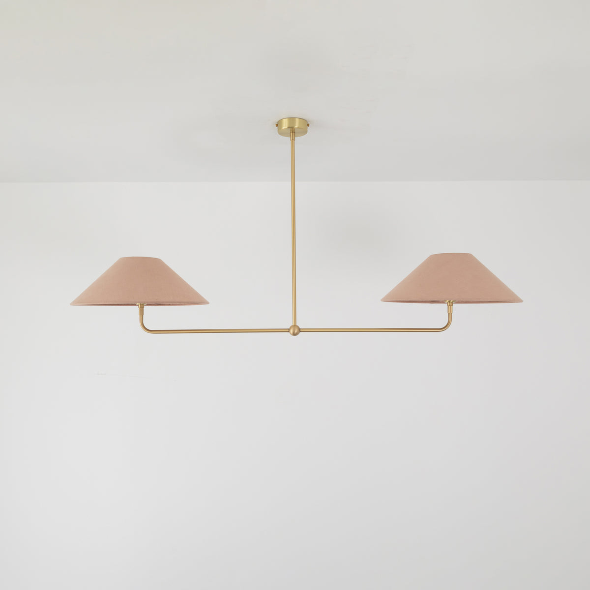 T-Bar Chandelier - Wide Angle Linen