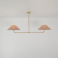 T-Bar Chandelier - Wide Angle Linen