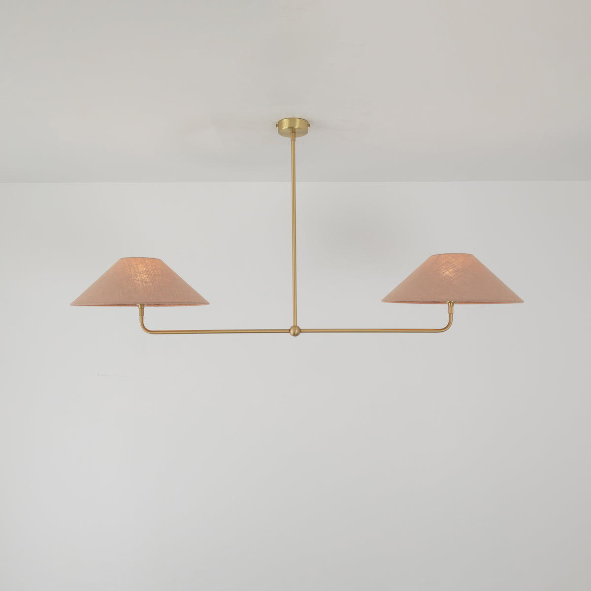 T-Bar Chandelier - Wide Angle Linen