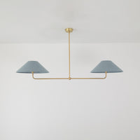 T-Bar Chandelier - Wide Angle Linen