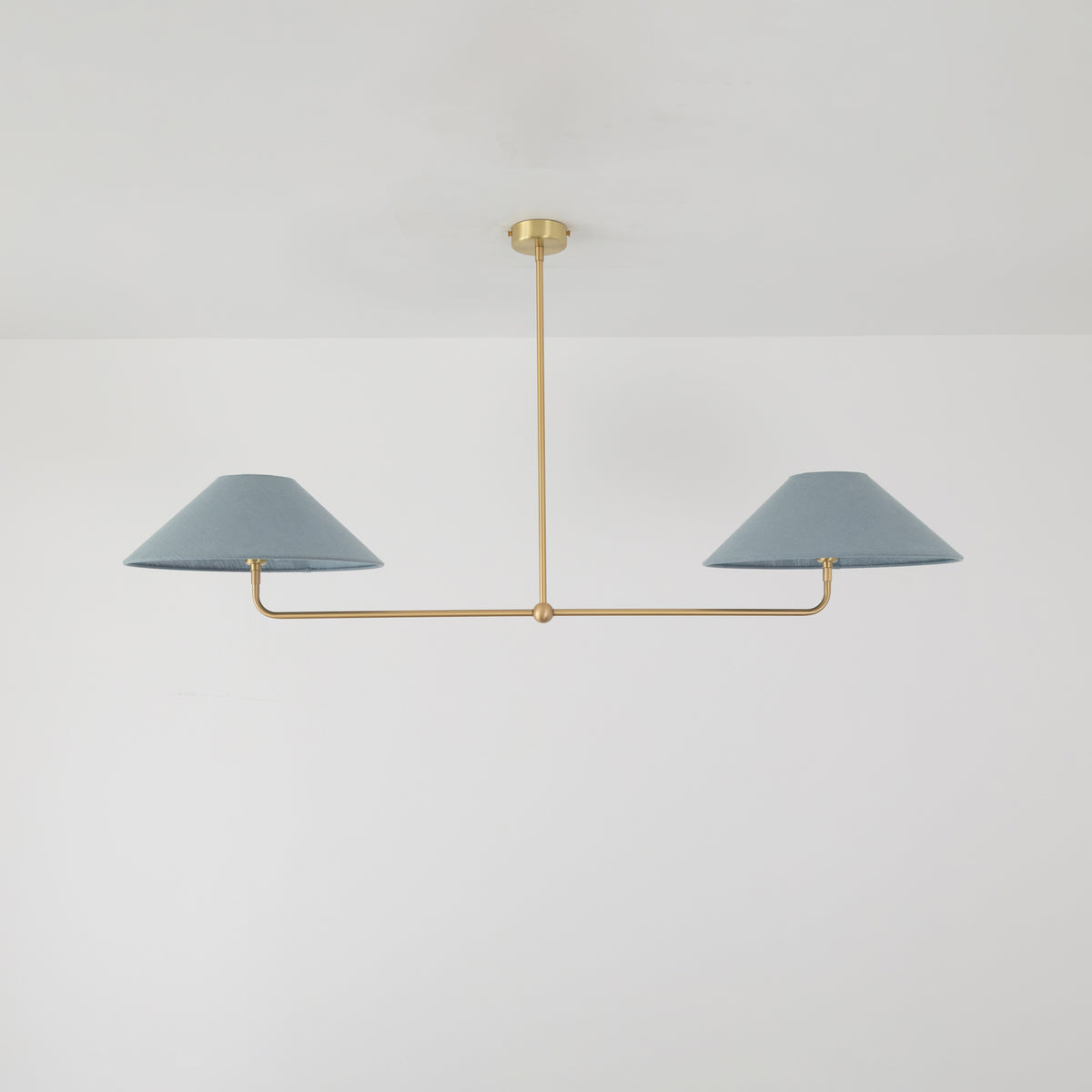 T-Bar Chandelier - Wide Angle Linen