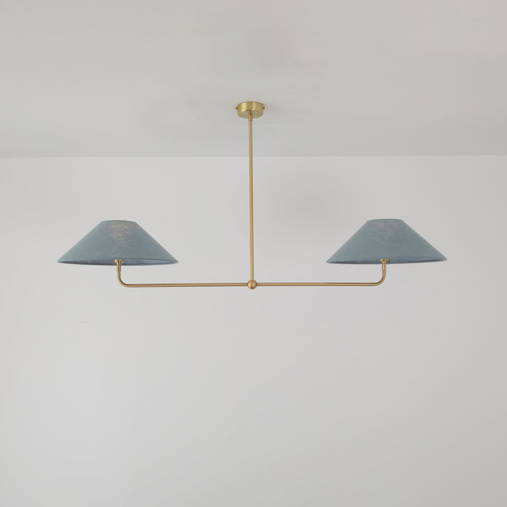 T-Bar Chandelier - Wide Angle Linen