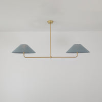T-Bar Chandelier - Wide Angle Linen