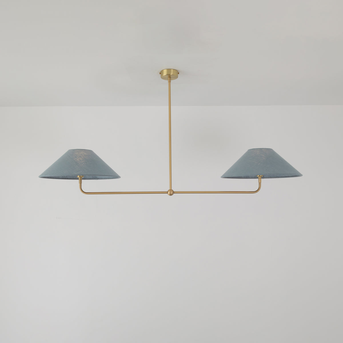 T-Bar Chandelier - Wide Angle Linen