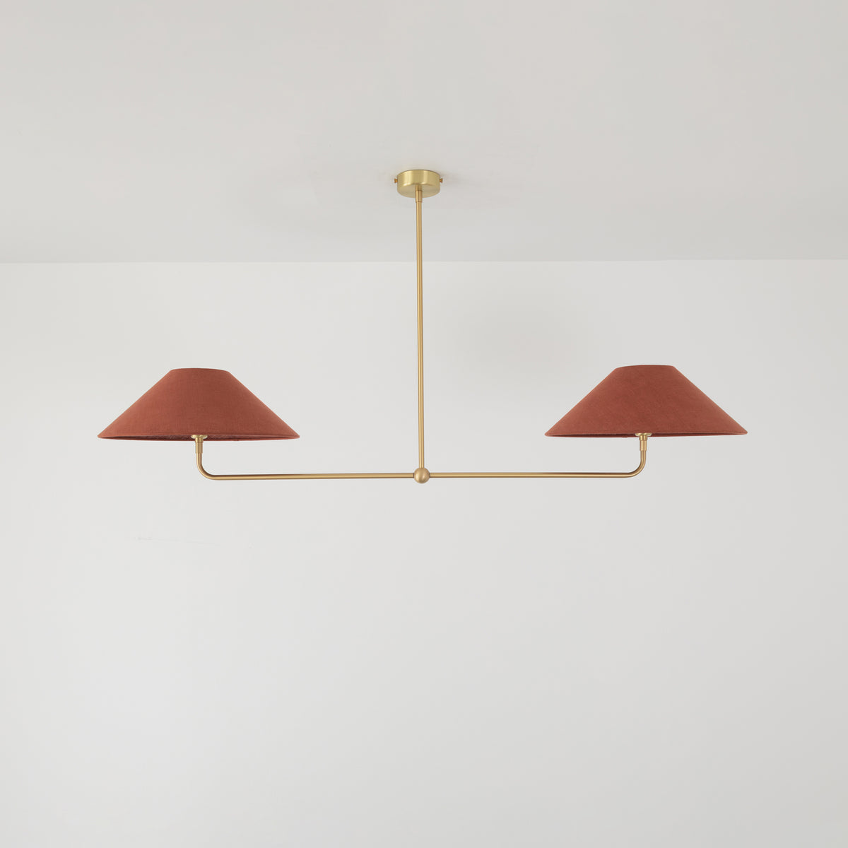 T-Bar Chandelier - Wide Angle Linen