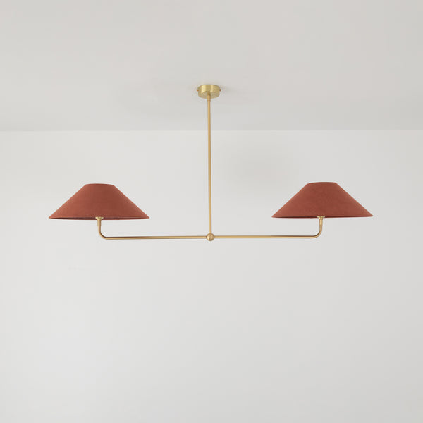 T-Bar Chandelier - Wide Angle Linen