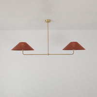 T-Bar Chandelier - Wide Angle Linen
