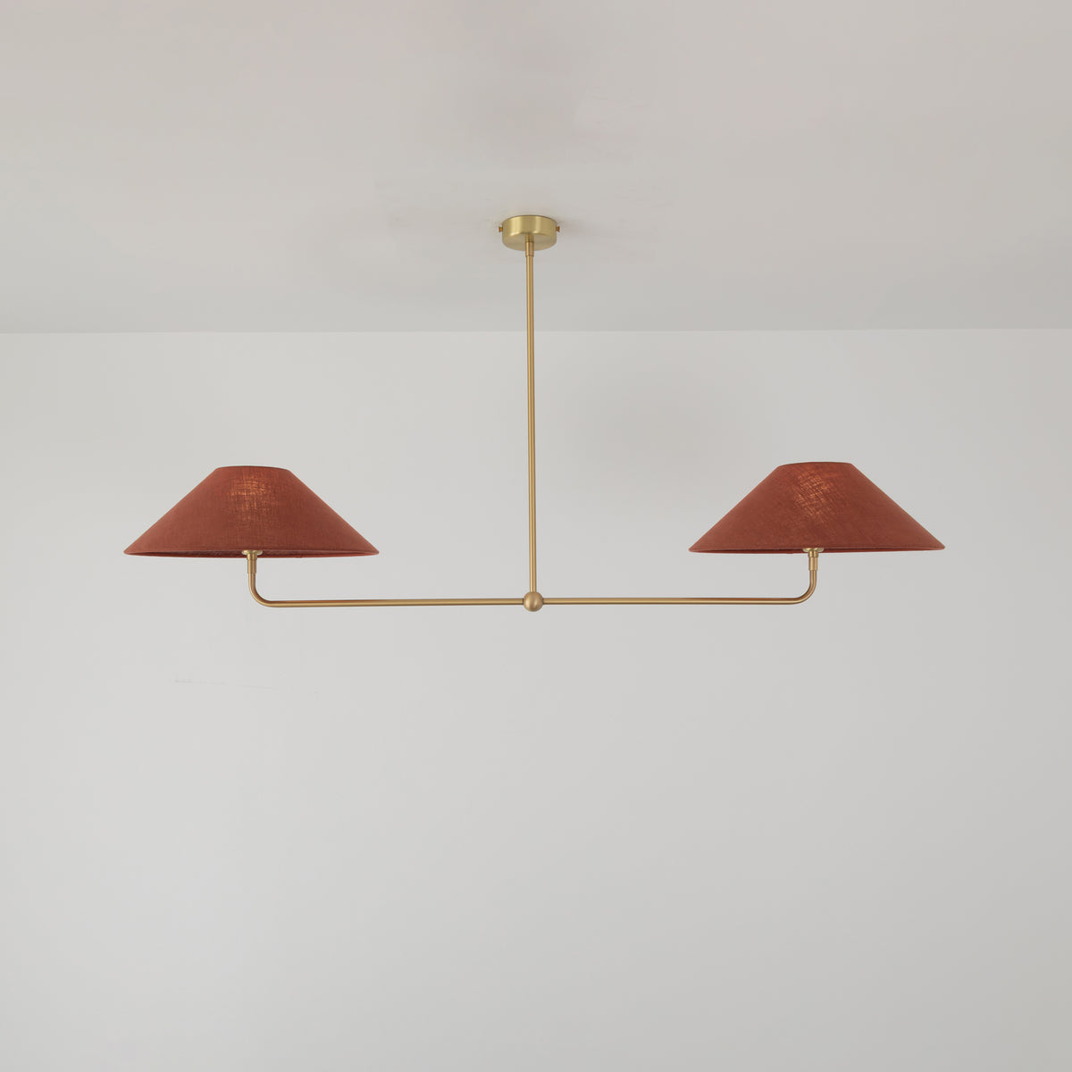 T-Bar Chandelier - Wide Angle Linen