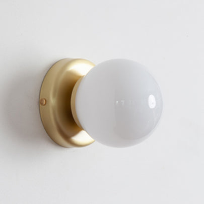 Opal Glass Flush Wall Light