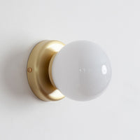 Opal Glass Flush Wall Light
