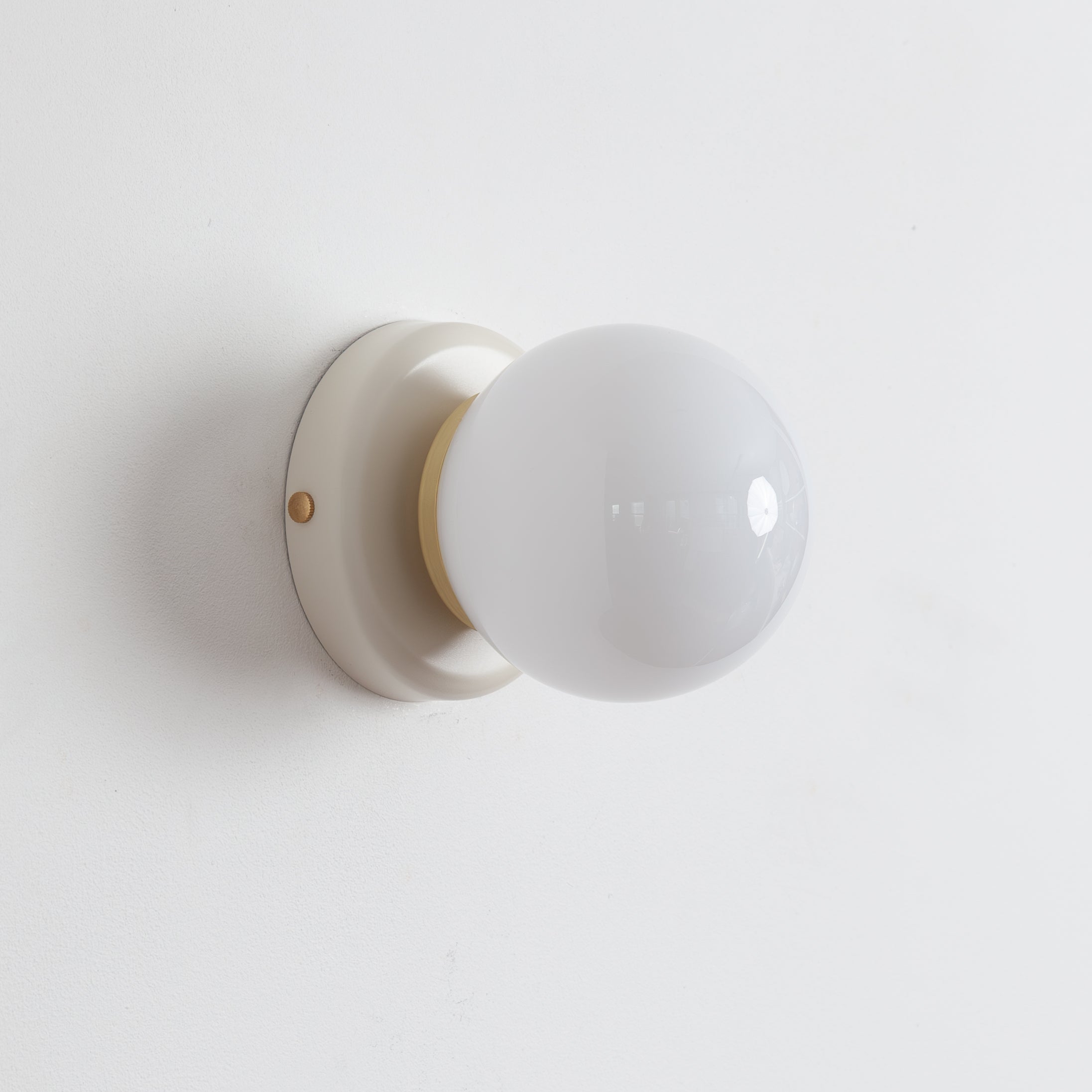 Opal Glass Flush Wall Light