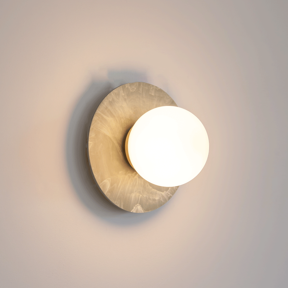 "Bo" Wall Light - Marbled Recycled Plastic