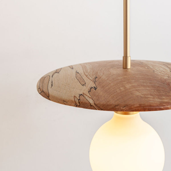 "Cara" Pendant Light - Spalted Beech