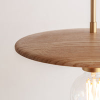 "Cara" Pendant Light - Oak
